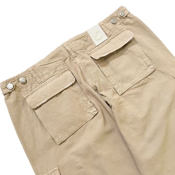 Coperni Canvas Wide Leg Cargo Pants in Beige - Picture 14 of 16